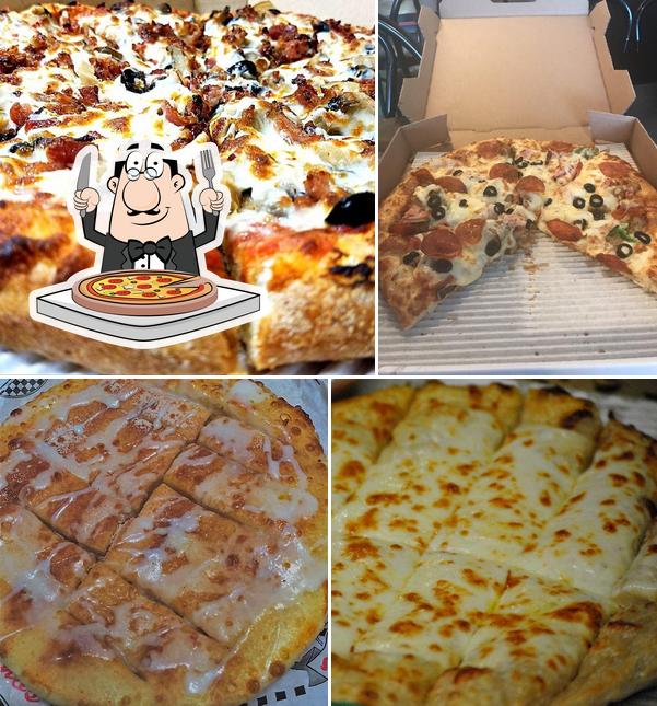 Try out pizza at Mancino's Pizza & Grinders