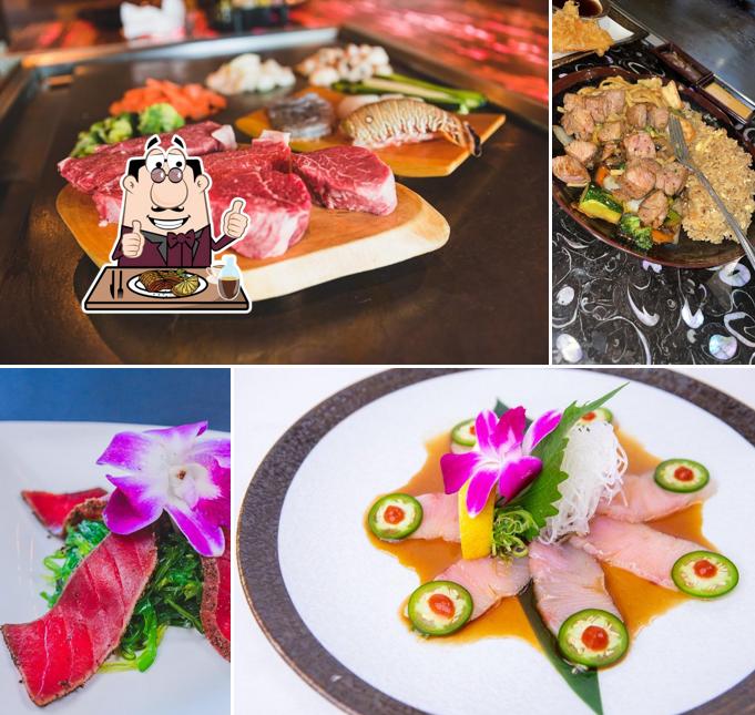 Попробуйте мясные блюда в "Mr. Hibachi - Steakhouse Sushi Bar"