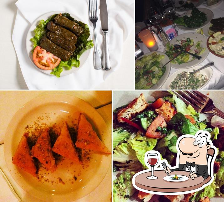 Food at Byblos Mediterranean Restaurant and Hookah Bar