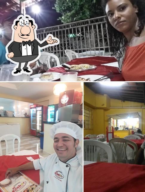 O interior do Pizzaria Sabor de Minas