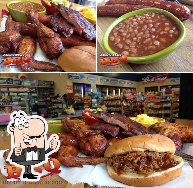 Raceway Barbecue Smokehouse Home of Ribs Smoked Wings Sausage Jackson