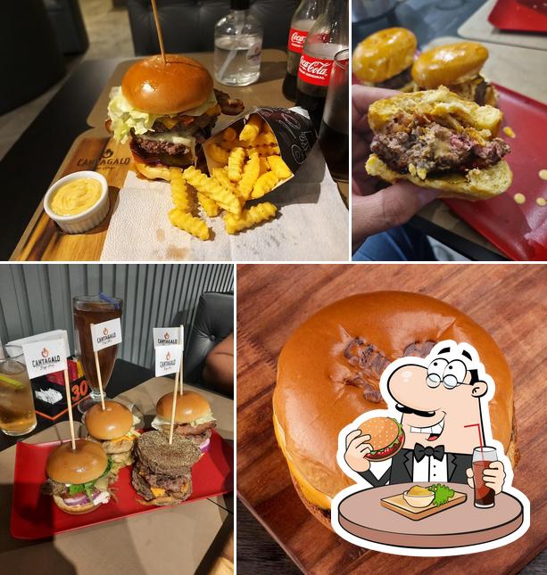 Experimente um dos hambúrgueres servidos no Cantagalo Burger