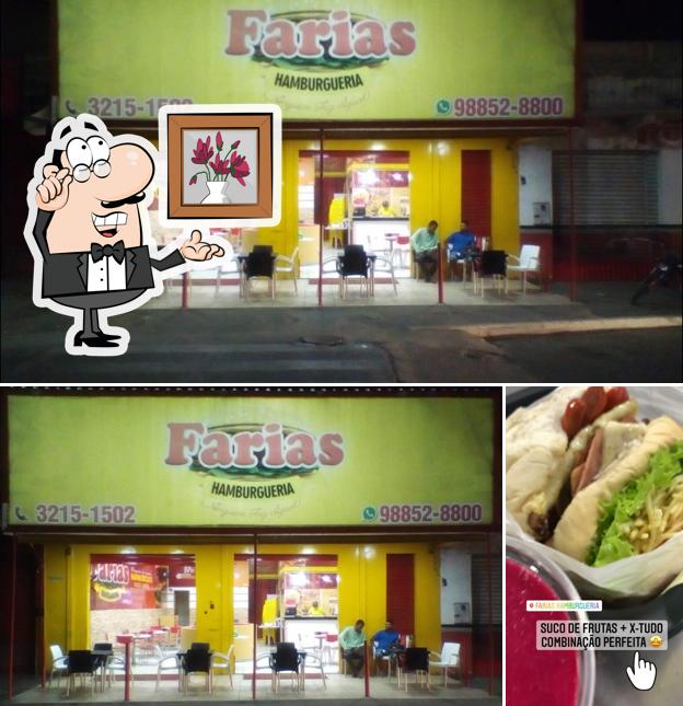 Entre diferentes coisas, interior e comida podem ser encontrados no FARIAS