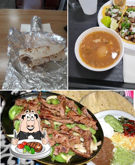Get meat meals at Las Palmeras Mexican Grill