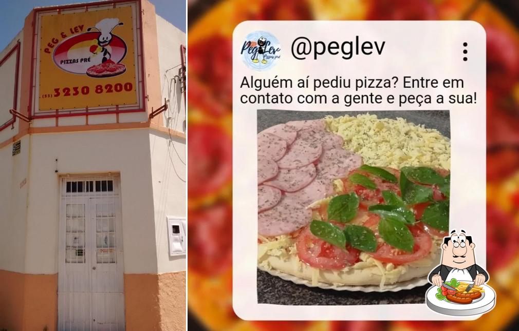 Platos en Peg Lev pizzas-pré