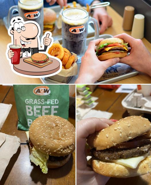 Commandez un hamburger à A&W Canada