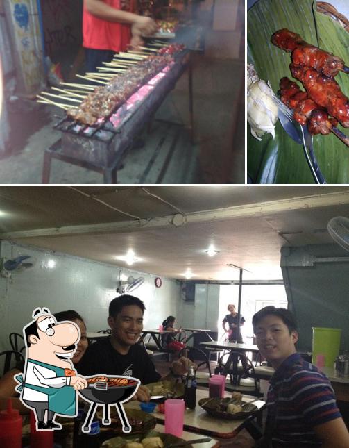 Look at the pic of Barbeque Station