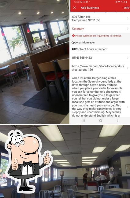 Burger King, 500 Fulton Ave in Hempstead Restaurant menu and reviews
