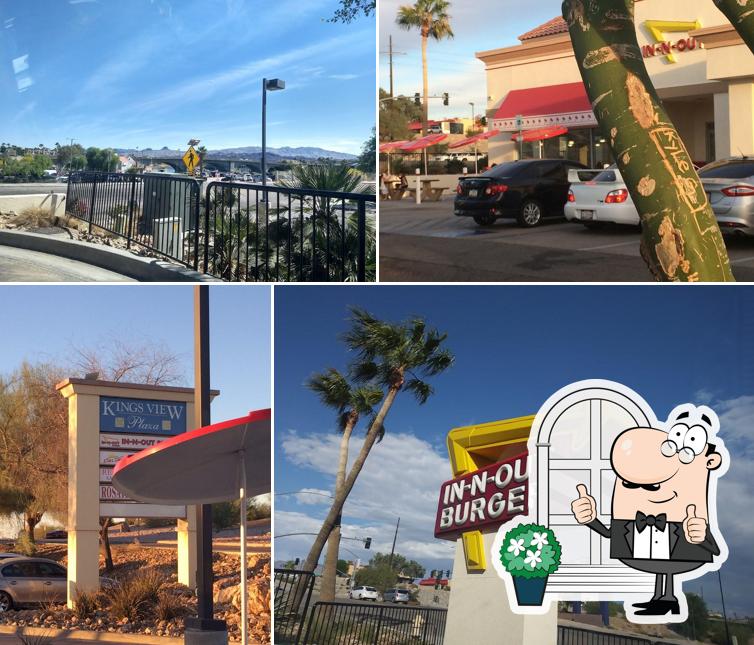 You can get some fresh air at the outside area of In-N-Out Burger