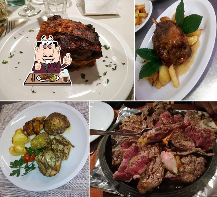 Ordina piatti di carne dal menu