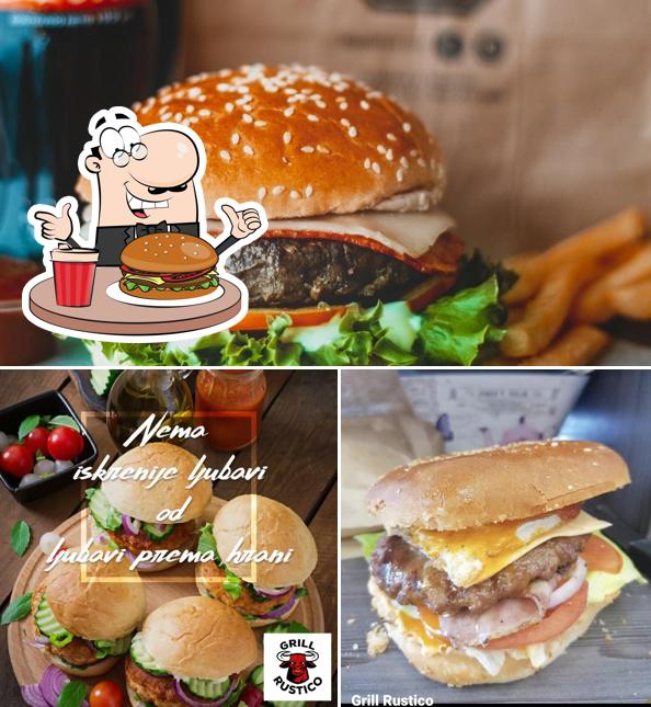 Essayez un hamburger à Grill Rustico