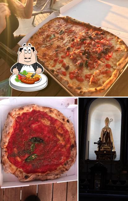 Tra le varie cose da Pizzeria Viviani si possono trovare la cibo e esterno