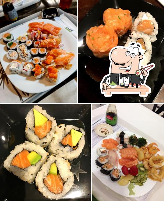 Prove diversas opções de sushi