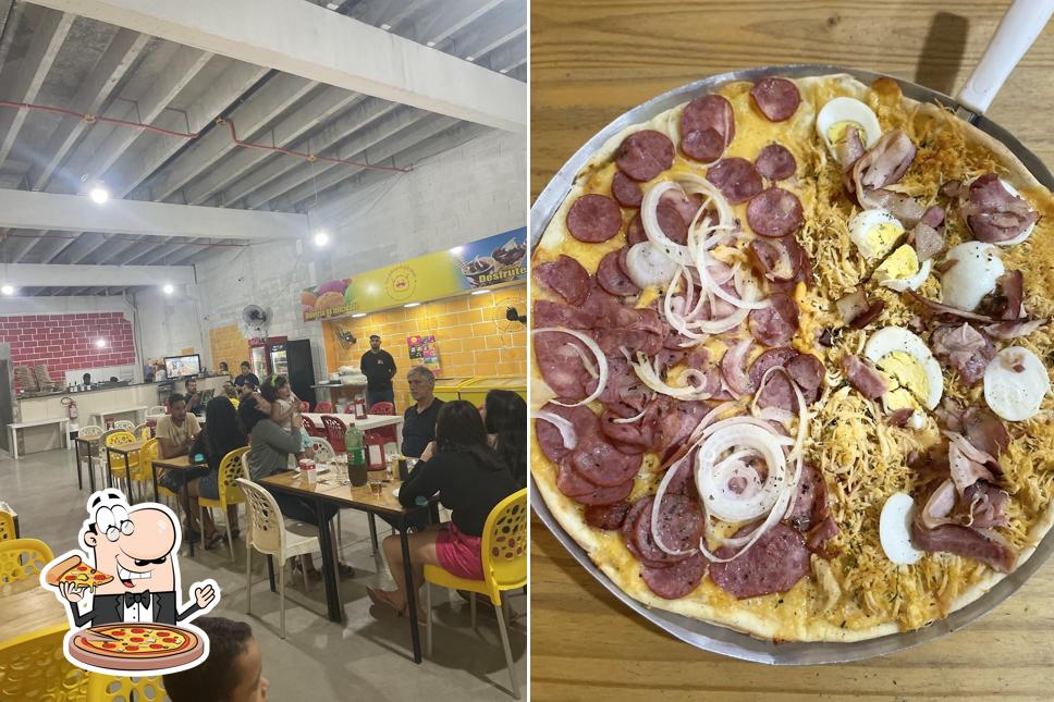 Experimente pizza no Pizzaria Quero Mais Sabor