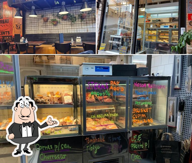 O interior do Bark & Crust