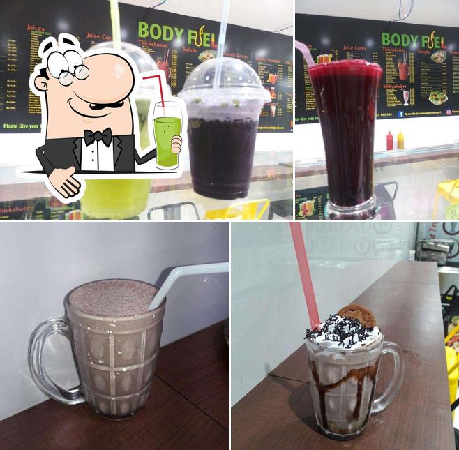 Body Fuel offers a selection of drinks