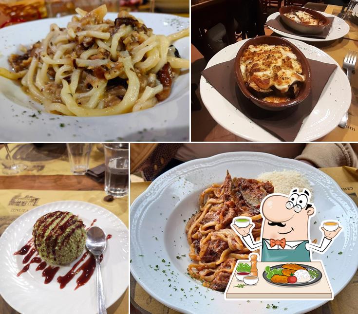 Platti al Cantina Gattavecchi Ristorante Tenuta Poggio alla Sala
