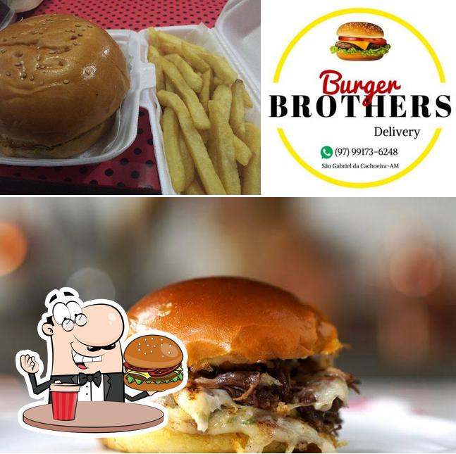 Peça um dos hambúrgueres disponíveis no Brothers Burguer