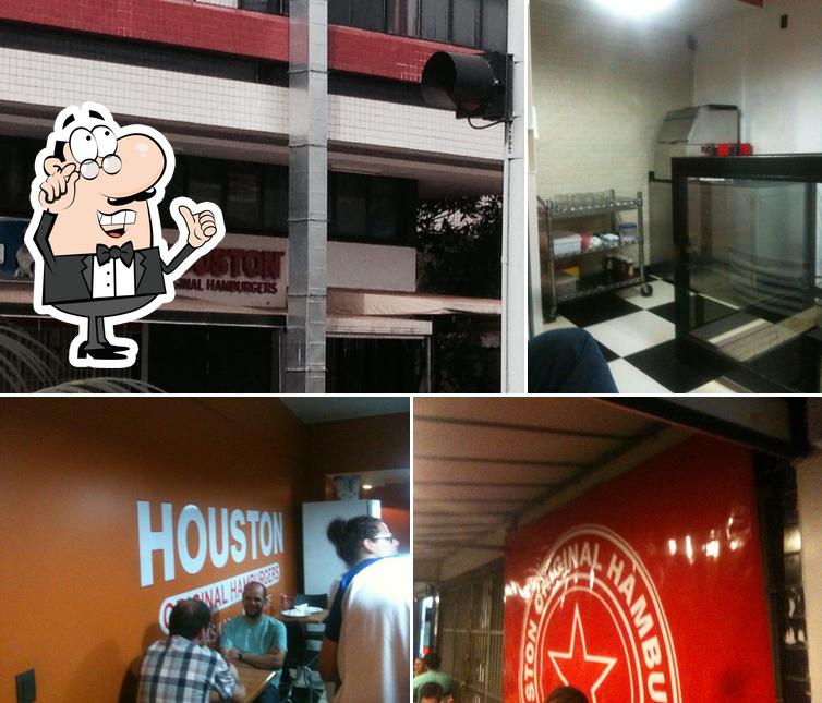 O interior do Houston Original Hamburgers