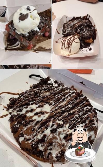 Chocolate cake at THE WAFFLE CO
