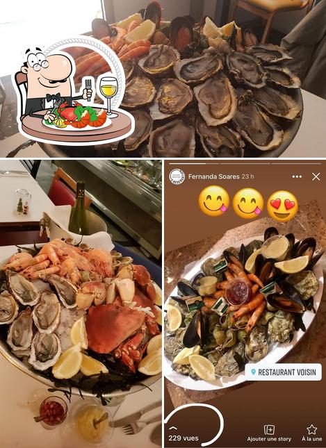 Commandez des fruits de mer à Voisin & Fils Restaurant