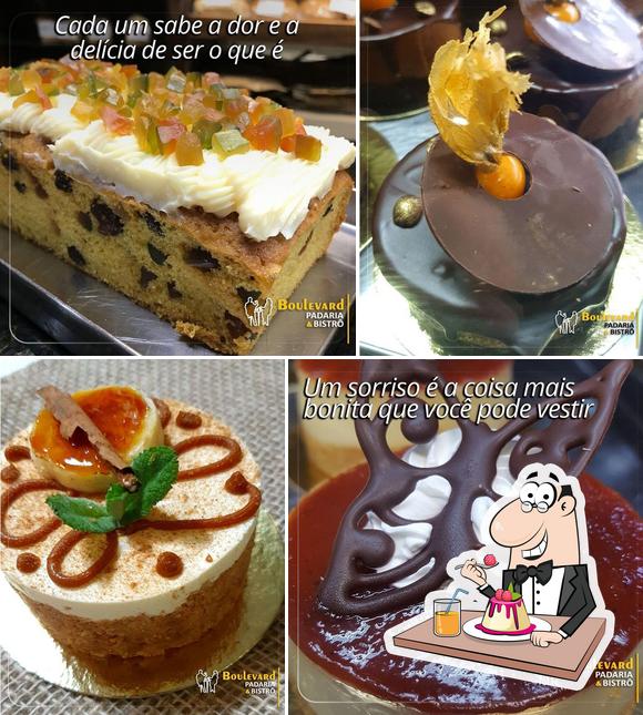 Boulevard Bistrô e Padaria provê uma gama de pratos doces