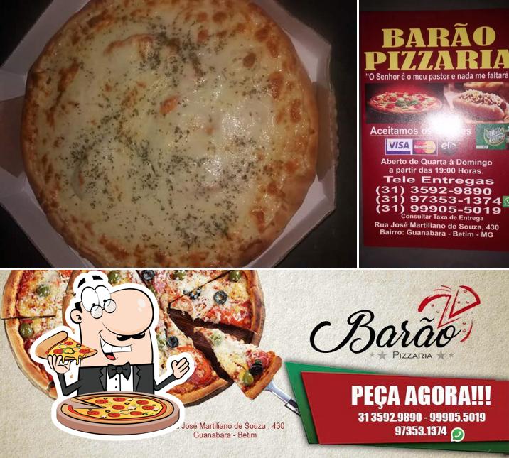 Escolha pizza no BARÃO PIZZARIA