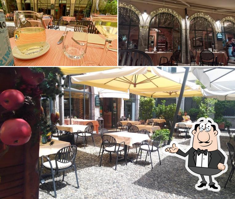 Gli interni di Trattoria Corte Fiorina