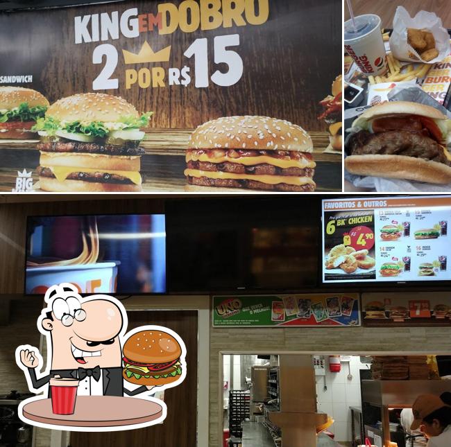 Consiga um hambúrguer no Fast Food Burger King - Norte Shopping