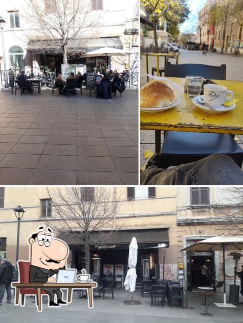 Gli interni di Pigneto caffè