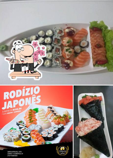 Experimente diferentes opções de sushi