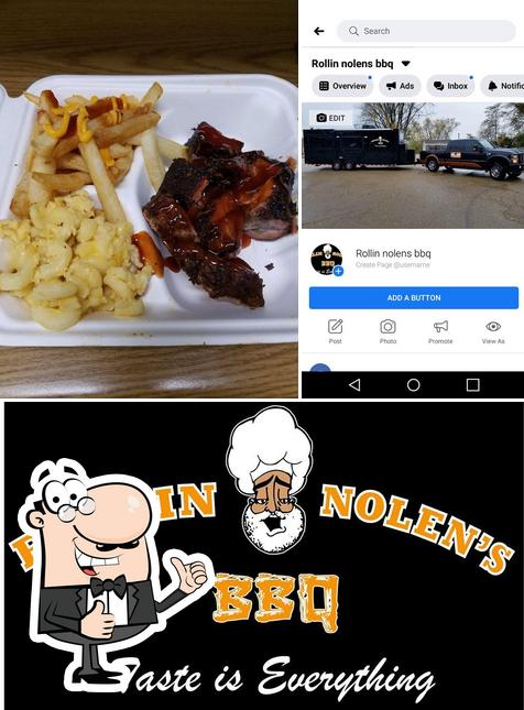 See the pic of Rollin Nolen's BBQ