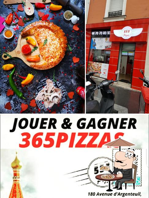 L'extérieur de 555 PIZZA