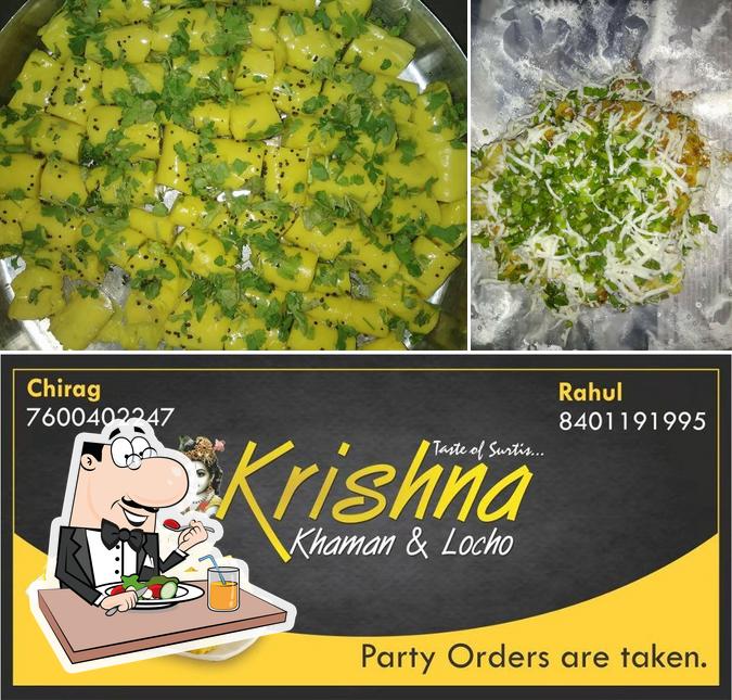 Food at Krishna Locho & Khaman