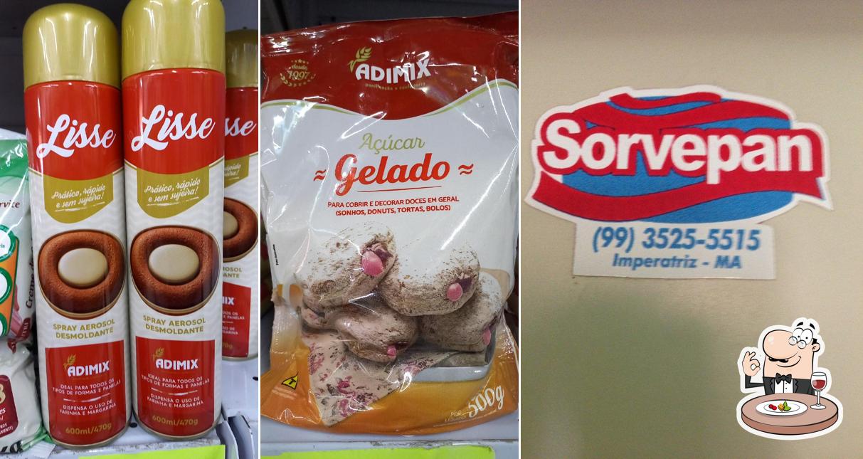 Platos en Sorvepan Imperatriz Panificação, Sorveteria e Confeitaria