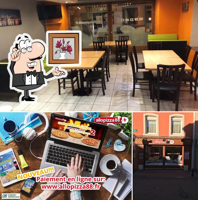 Livraison Pizza Remiremont - Allopizza88 se distingue par sa intérieur et pizza