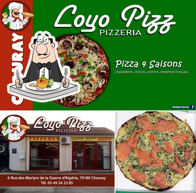 Nourriture à Loyo Pizz