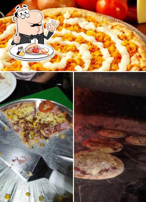 Experimente pizza no Pizzaria Dom Pedrito