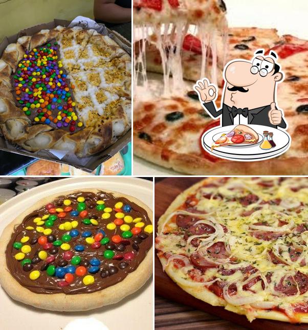 Experimente pizza no Pizzaria Melhor Opção