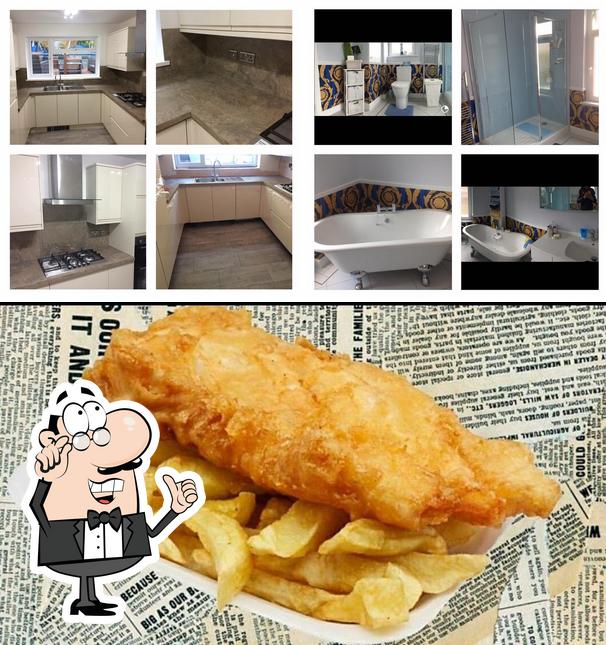 Check out the photo showing interior and fries at Scoffers Fish&Chip Shop Mountain Ash