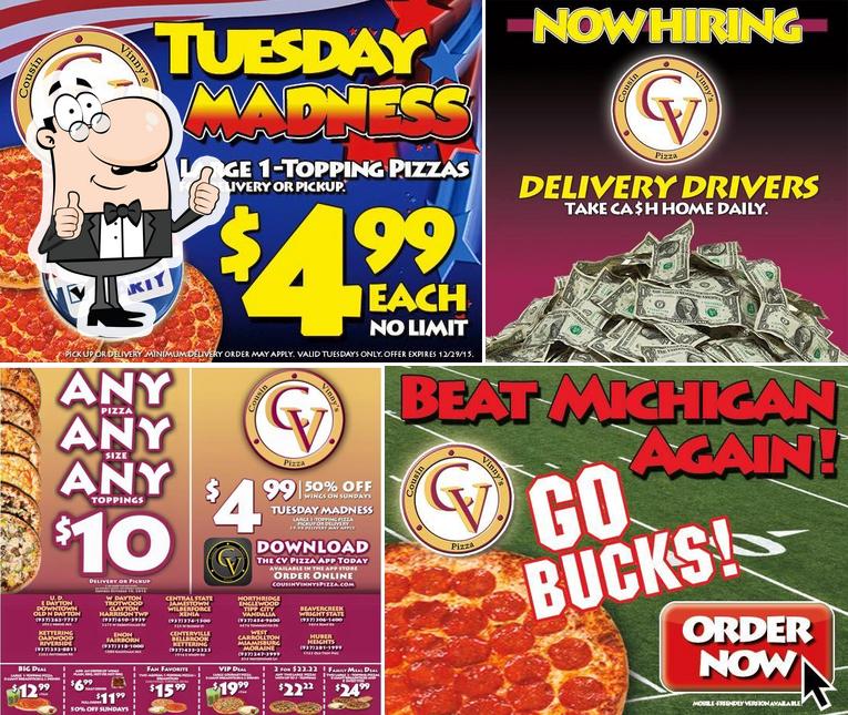 Cousin Vinny's Pizza, 5563 Old Troy Pike in Huber Heights Restaurant menu and reviews