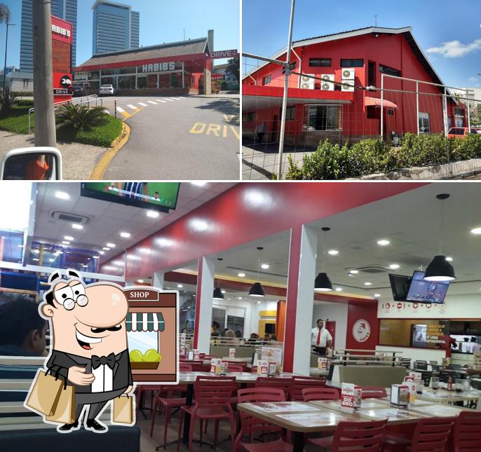 A imagem do Habibs’s exterior e interior