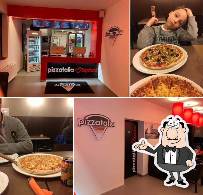 El interior de Pizza Talia Wetteren