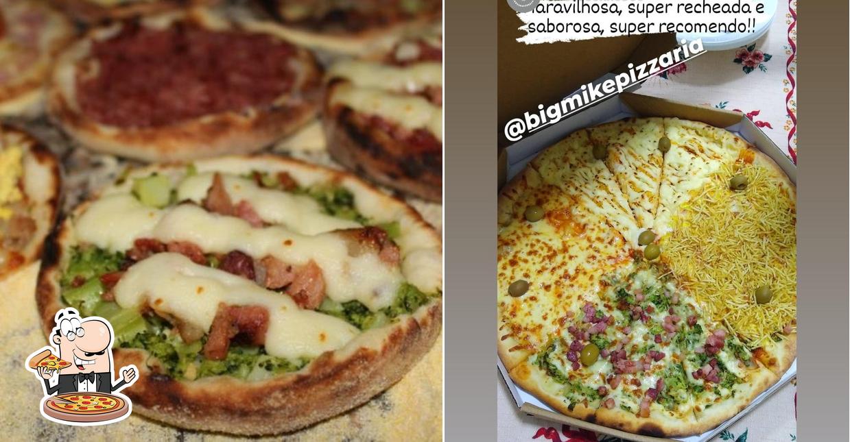 Escolha diferentes variedades de pizza