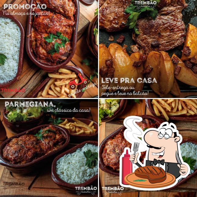 Meat meals are offered by Trem Bão Gastro Bar