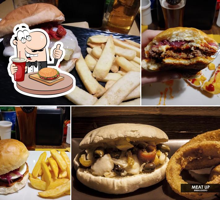 Prova un hamburger a Meat Up Birra & Gusto