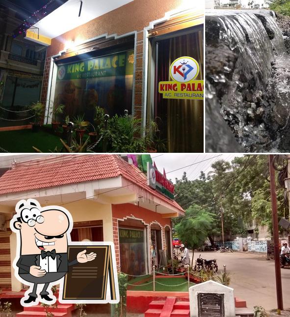 The exterior of King Palace Restaurant Bucket Biryani - Best Restaurant & Best Bucket Biryani Restaurant in Suryapet