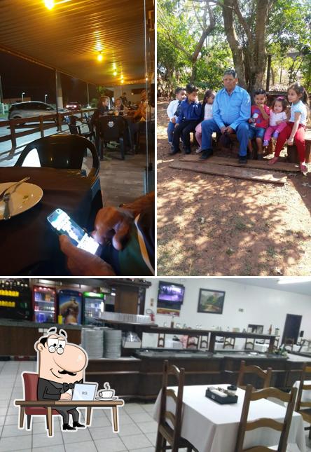 O interior do Churrascaria Riograndense