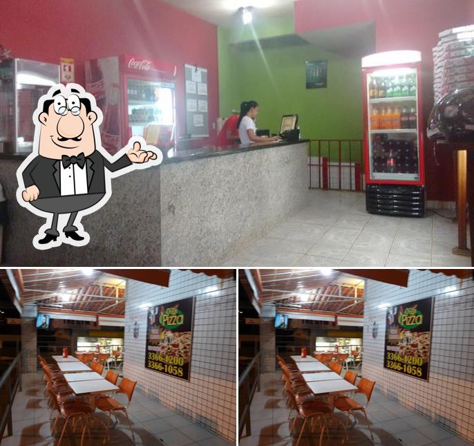 Veja imagens do interior do O Rei da Pizza