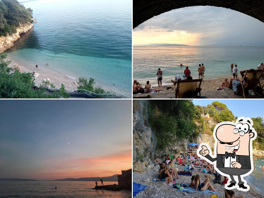 La parte esterna è una caratteristica importante di Beach Bar Kamov